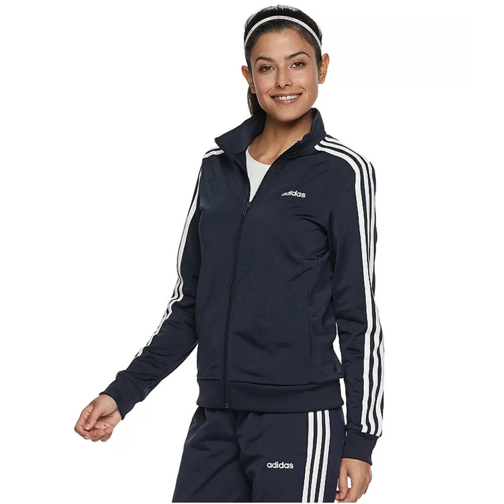 Adidas Essentials Tricot Track Jacket Legend Ink/White Size XS 1714